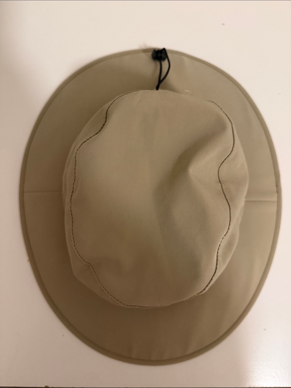 Nike Khaki Wide Brim Sun Hat with Black Swoosh - Picture 2 of 7